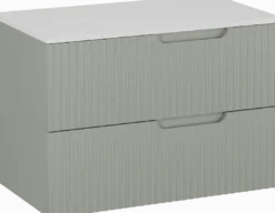 Linie Ribbo badkamermeubel met Lado wastafelblad voor waskom(men)