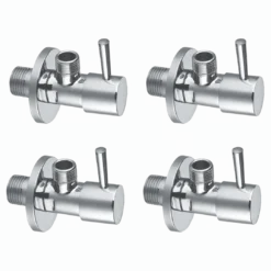 Santeg set met 4 hoekstopkranen 1/2-3/8