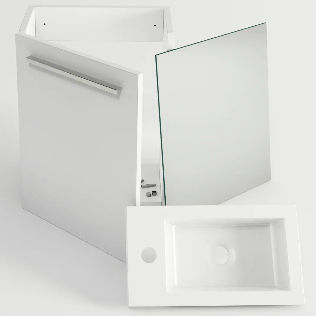 SanyOne Roxy toiletmeubel met Roxy wastafel