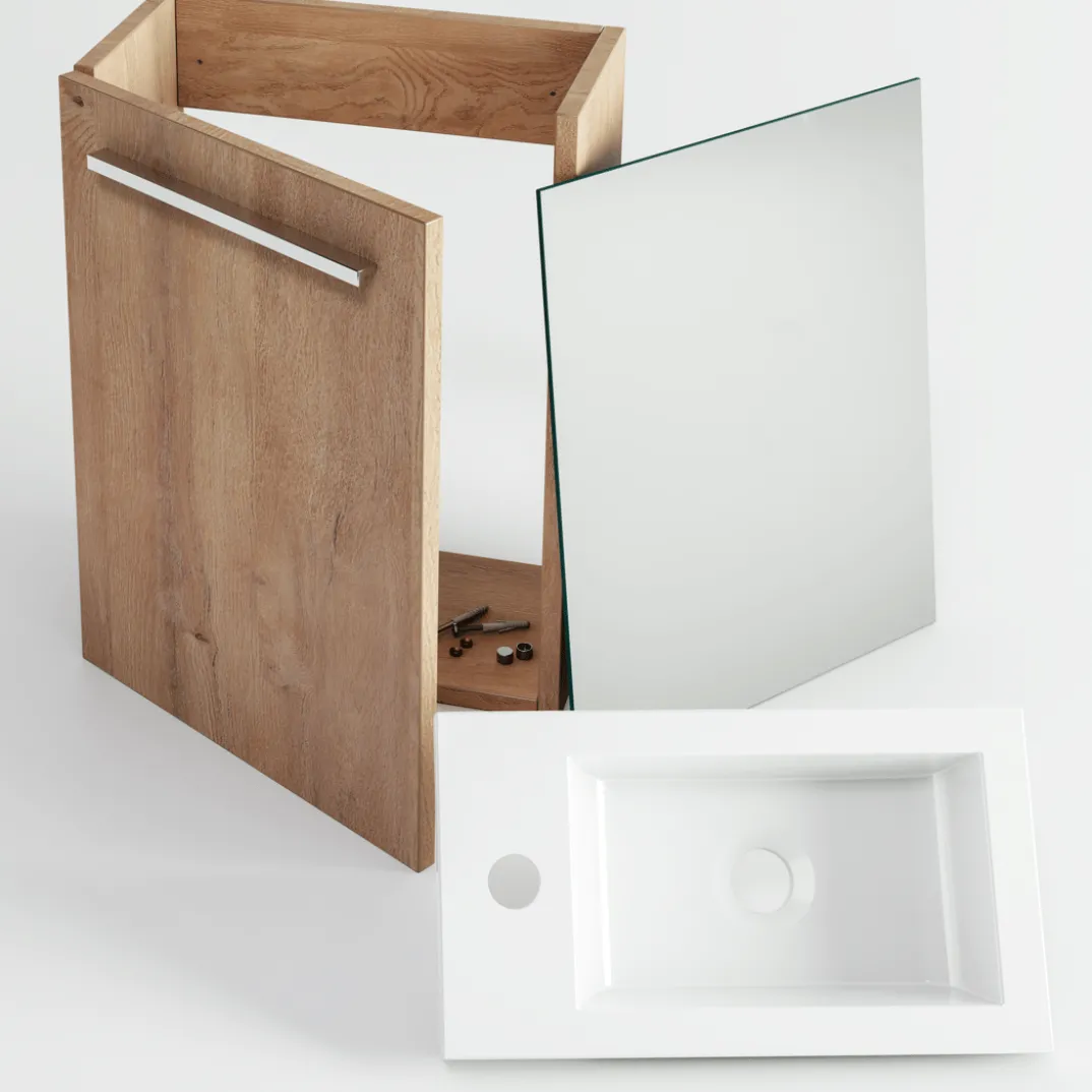 SanyOne Roxy toiletmeubel met Roxy wastafel