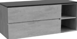 Storke Edge badkamermeubel met Panton wastafelblad voor waskom(men)