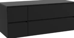 Storke Edge badkamermeubel met Panton wastafelblad voor waskom(men)