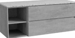 Storke Edge badkamermeubel met Tavola wastafelblad voor waskom(men)