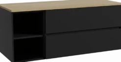 Storke Edge badkamermeubel met Panton wastafelblad voor waskom(men)