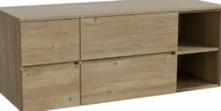 Storke Edge badkamermeubel met Panton wastafelblad voor waskom(men)