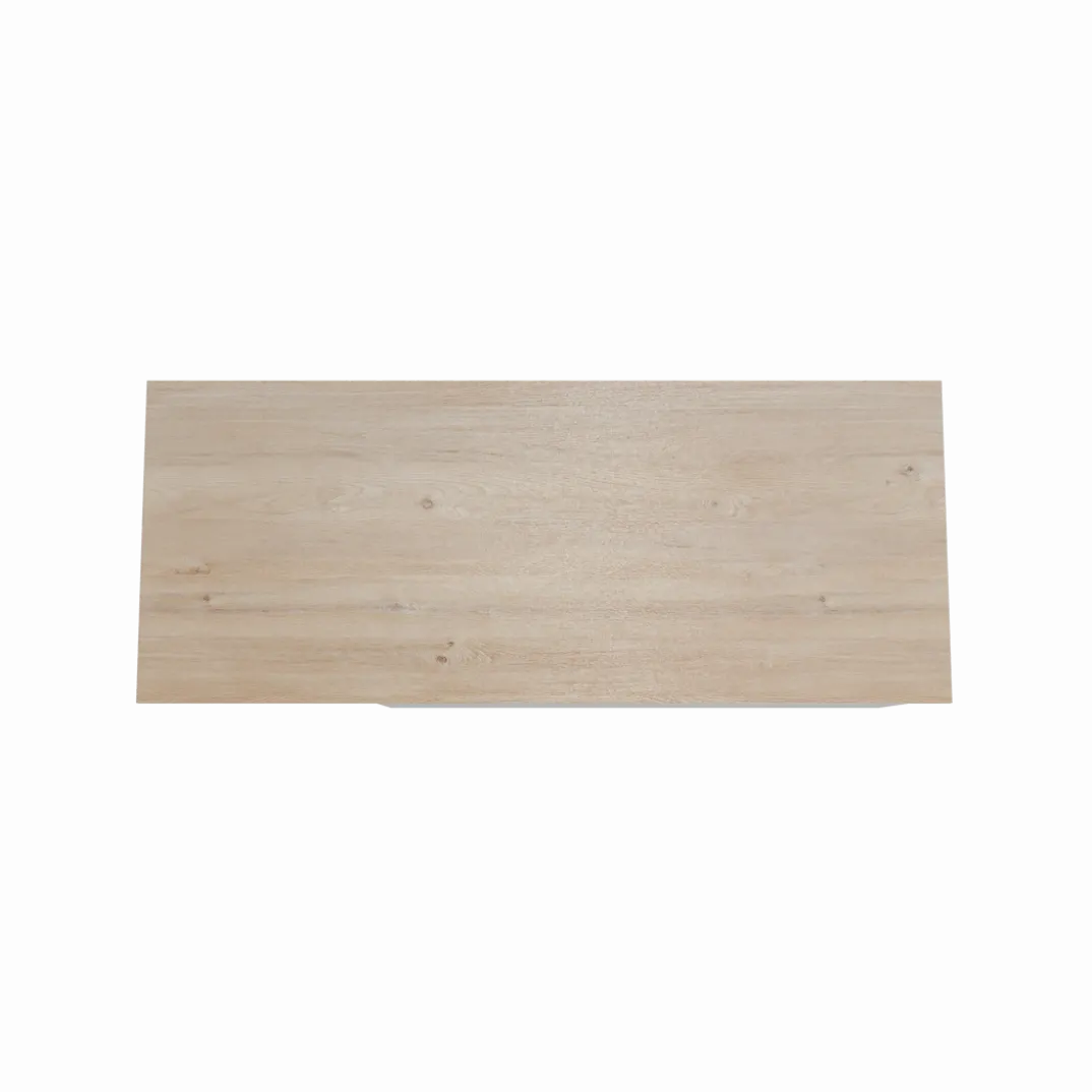 Storke Edge badkamermeubel met Panton wastafelblad voor waskom(men)