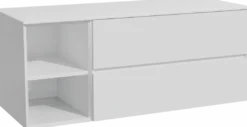 Storke Edge badkamermeubel met Tavola wastafelblad voor waskom(men)
