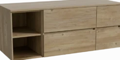 Storke Edge badkamermeubel met Panton wastafelblad voor waskom(men)