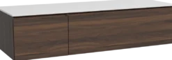 Storke Edge badkamermeubel met Tavola wastafelblad voor waskom(men)