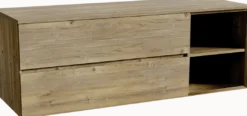 Storke Edge badkamermeubel met Panton wastafelblad voor waskom(men)