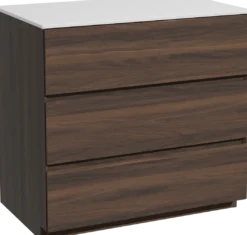Storke Edge badkamermeubel met Tavola wastafelblad voor waskom(men)