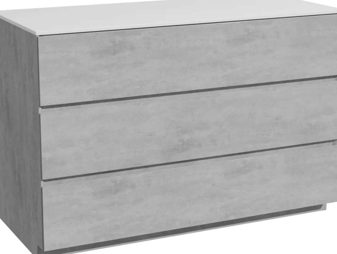 Storke Edge badkamermeubel met Tavola wastafelblad voor waskom(men)