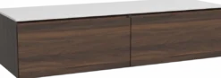 Storke Edge badkamermeubel met Tavola wastafelblad voor waskom(men)