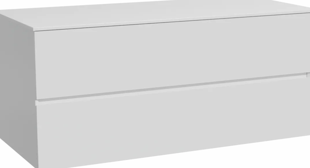 Storke Edge badkamermeubel met Tavola wastafelblad voor waskom(men)