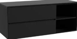 Storke Edge badkamermeubel met Panton wastafelblad voor waskom(men)