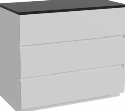 Storke Edge badkamermeubel met Panton wastafelblad voor waskom(men)