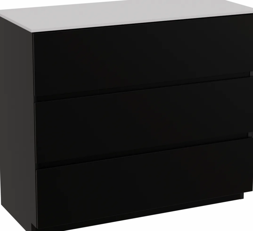 Storke Edge badkamermeubel met Tavola wastafelblad voor waskom(men)