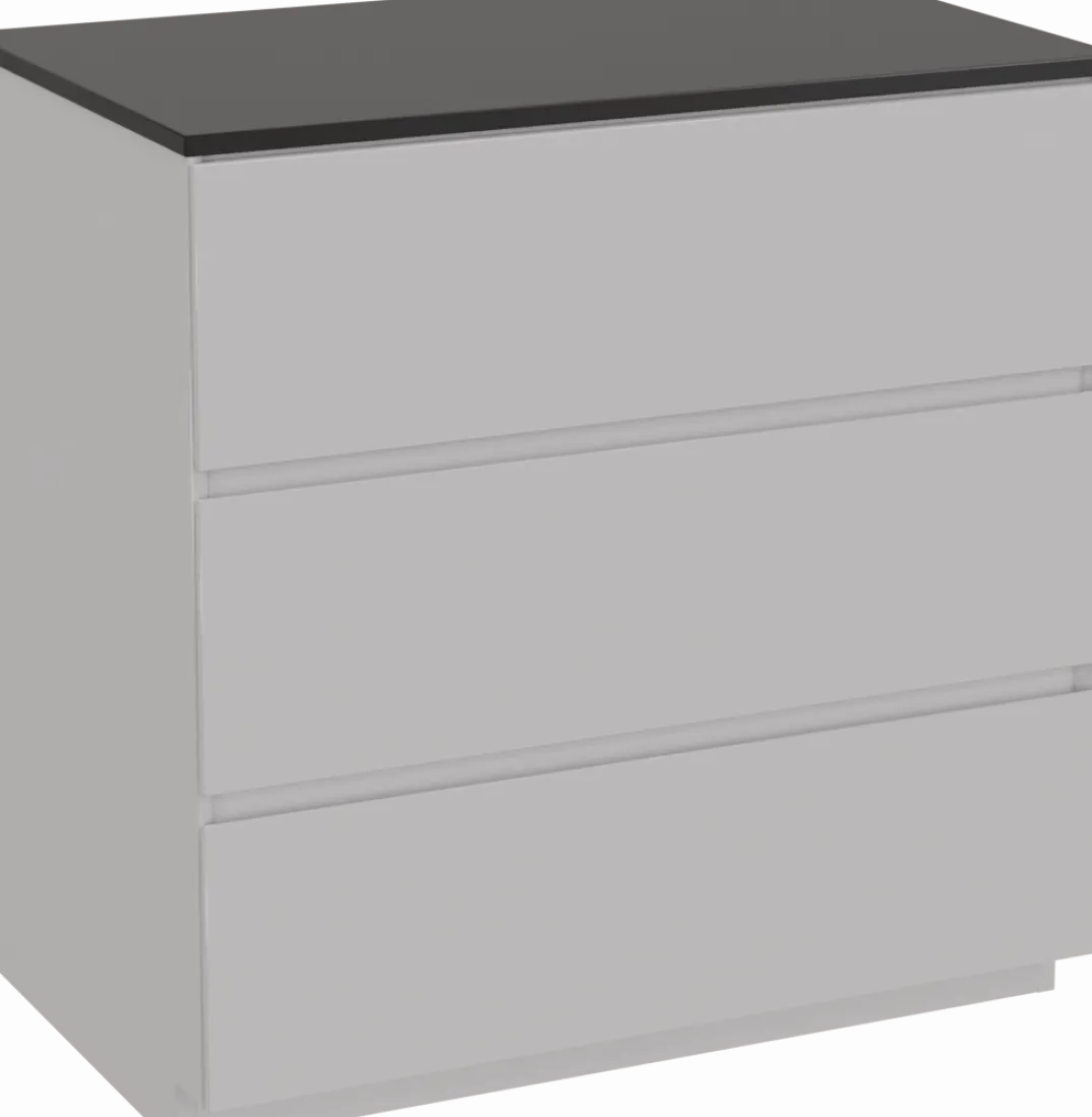 Storke Edge badkamermeubel met Panton wastafelblad voor waskom(men)