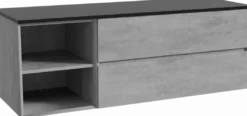 Storke Edge badkamermeubel met Panton wastafelblad voor waskom(men)