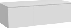 Storke Edge badkamermeubel met Tavola wastafelblad voor waskom(men)