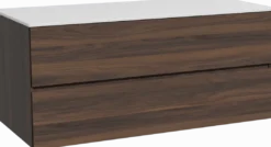 Storke Edge badkamermeubel met Tavola wastafelblad voor waskom(men)