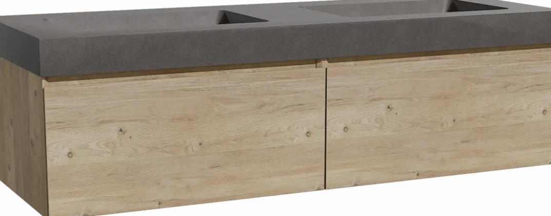 Storke Edge badkamermeubel met Scuro High wastafel