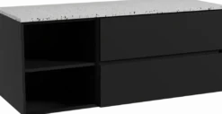 Storke Edge badkamermeubel met Tavola wastafelblad voor waskom(men)