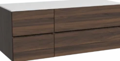 Storke Edge badkamermeubel met Tavola wastafelblad voor waskom(men)