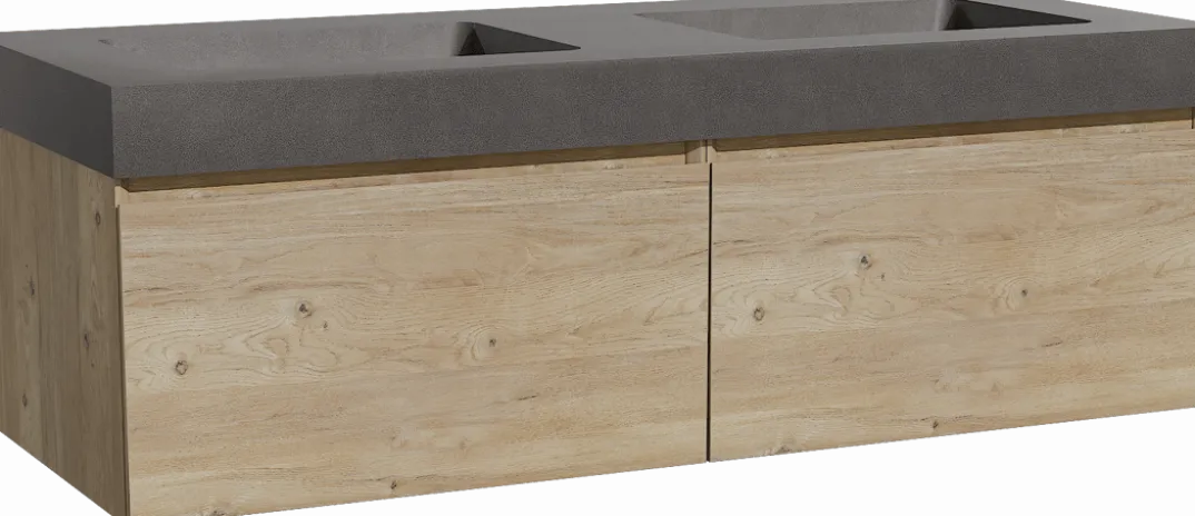 Storke Edge badkamermeubel met Scuro High wastafel