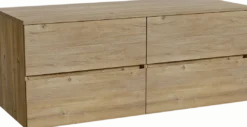 Storke Edge badkamermeubel met Panton wastafelblad voor waskom(men)