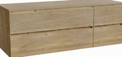 Storke Edge badkamermeubel met Panton wastafelblad voor waskom(men)