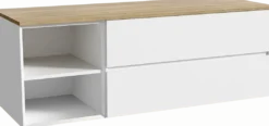 Storke Edge badkamermeubel met Panton wastafelblad voor waskom(men)