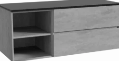 Storke Edge badkamermeubel met Panton wastafelblad voor waskom(men)