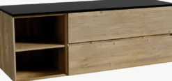 Storke Edge badkamermeubel met Panton wastafelblad voor waskom(men)