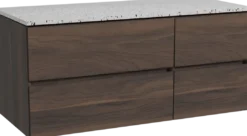 Storke Edge badkamermeubel met Tavola wastafelblad voor waskom(men)