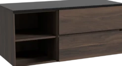 Storke Edge badkamermeubel met Panton wastafelblad voor waskom(men)