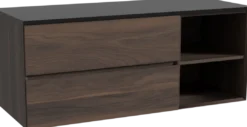 Storke Edge badkamermeubel met Panton wastafelblad voor waskom(men)