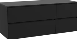 Storke Edge badkamermeubel met Panton wastafelblad voor waskom(men)