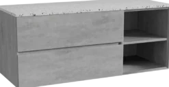 Storke Edge badkamermeubel met Tavola wastafelblad voor waskom(men)