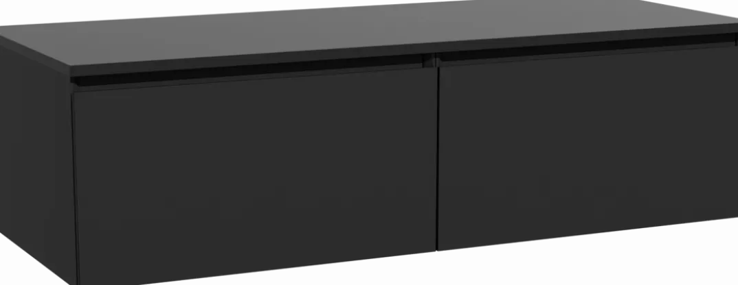 Storke Edge badkamermeubel met Panton wastafelblad voor waskom(men)