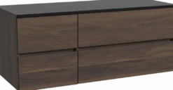 Storke Edge badkamermeubel met Panton wastafelblad voor waskom(men)