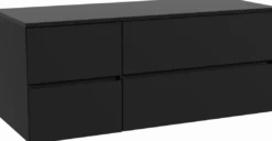 Storke Edge badkamermeubel met Panton wastafelblad voor waskom(men)