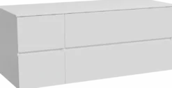 Storke Edge badkamermeubel met Tavola wastafelblad voor waskom(men)