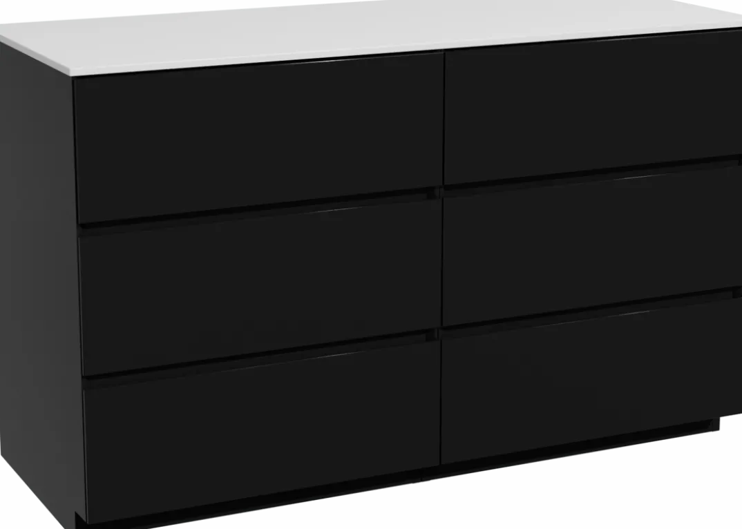 Storke Edge badkamermeubel met Tavola wastafelblad voor waskom(men)