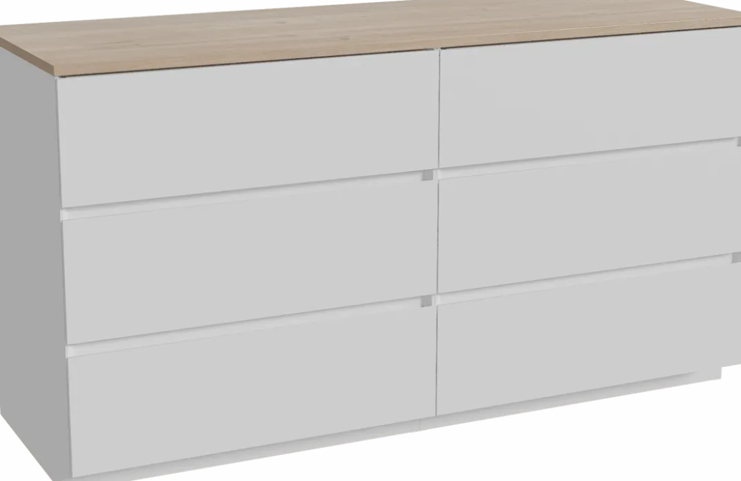Storke Edge badkamermeubel met Panton wastafelblad voor waskom(men)