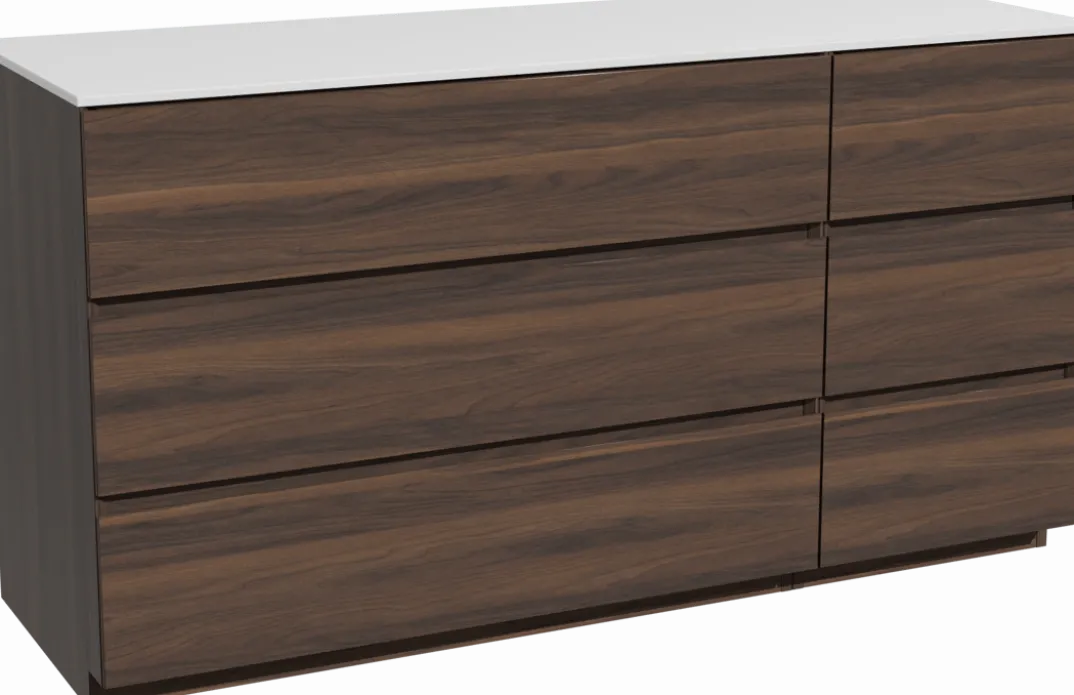 Storke Edge badkamermeubel met Tavola wastafelblad voor waskom(men)