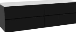 Storke Edge badkamermeubel met Tavola wastafelblad voor waskom(men)
