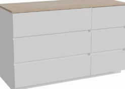 Storke Edge badkamermeubel met Panton wastafelblad voor waskom(men)