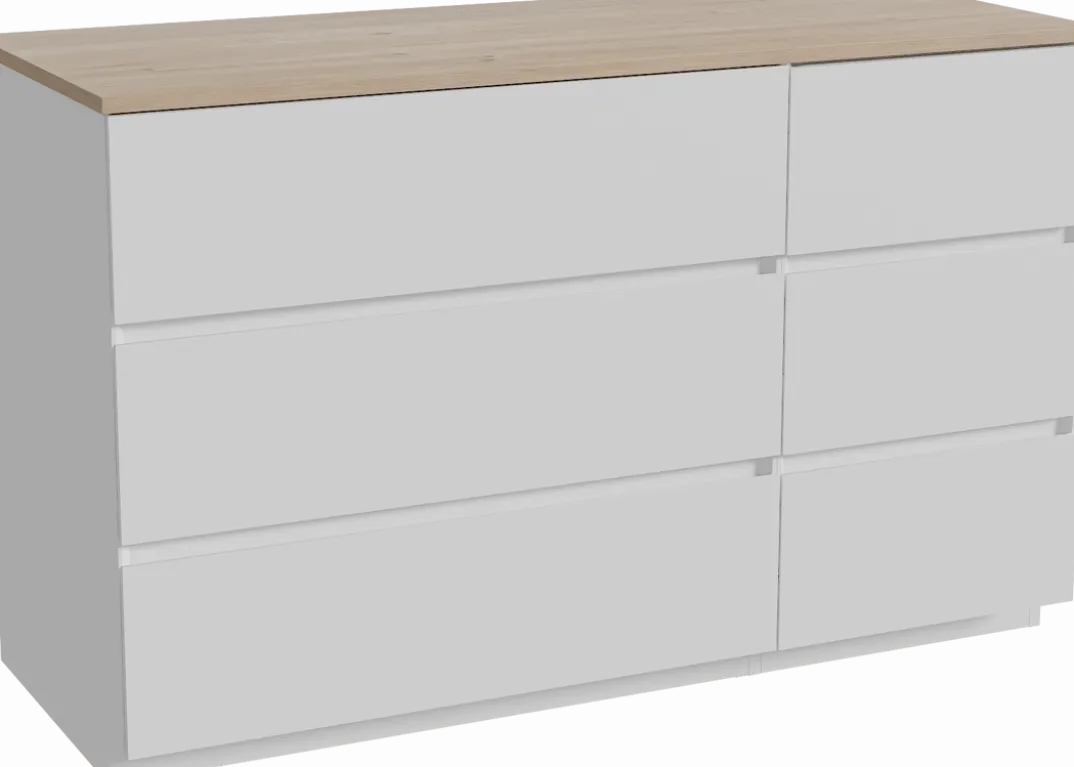 Storke Edge badkamermeubel met Panton wastafelblad voor waskom(men)