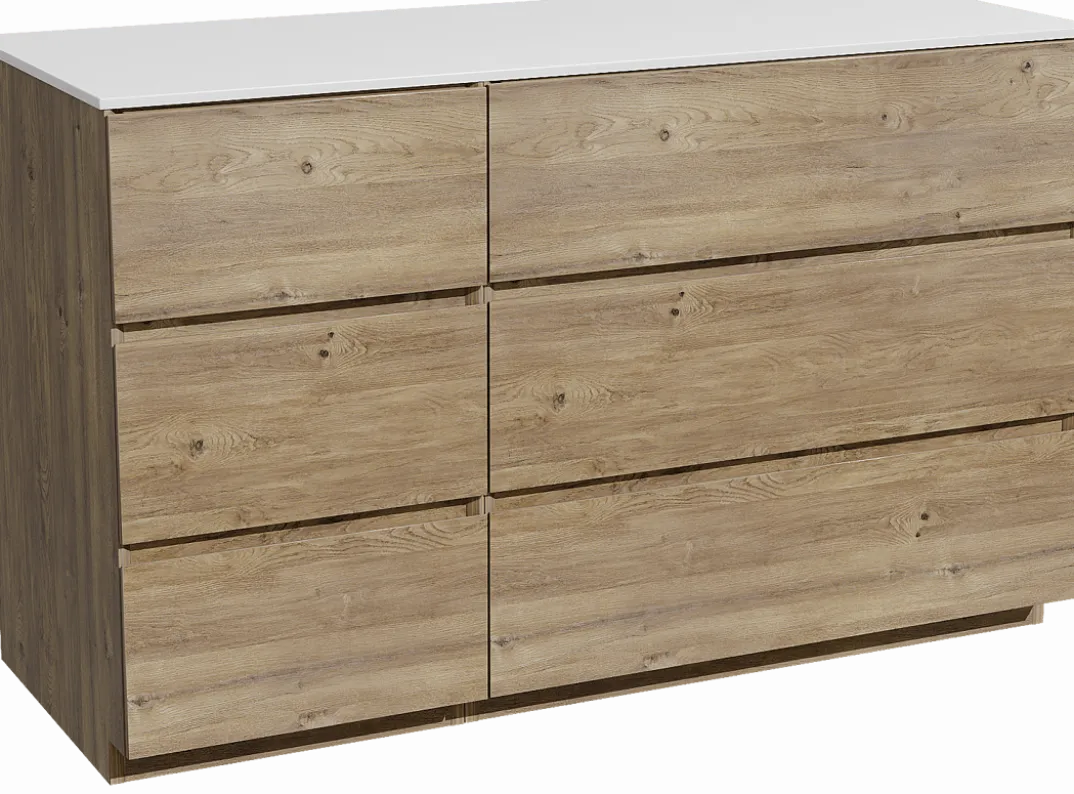 Storke Edge badkamermeubel met Tavola wastafelblad voor waskom(men)
